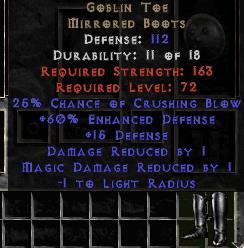 Bild 1 von Gobline Toe 60Edef Upg 123Def Perfect Softcore Resurrected NON Ladder