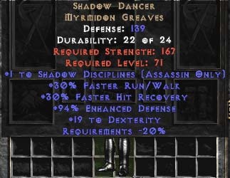 Bild 1 von Shadow Dancer 1 Skill 25 Dex Softcore Resurrected Ladder