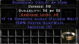 Bild 1 von LEGACY 3 Defensiv Aura 30 Frw 2 Sock Circlet Europe NON Ladder
