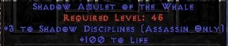 Bild 1 von Amulet 3 Shadow Disciplines 100 Life Softcore Resurrected NL