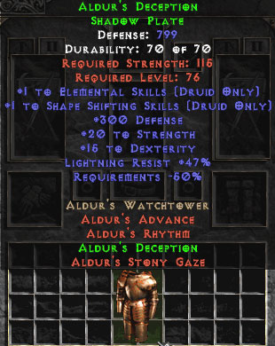 Bild 1 von Set Aldurs Deception 50 Light Res Softcore Resurrected Ladder