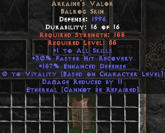 Bild 1 von LEGACY Arkaines Valor Eth Europe Non Ladder  / (Stats) 1 Skill
