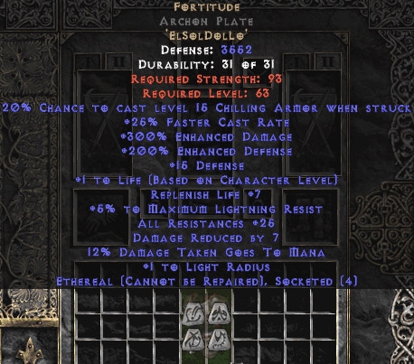 Bild 1 von LEGACY Fortitude Archon Plate Eth Bugged 25-29RES Europe Softcore Ladder