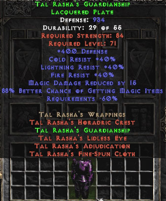 Bild 1 von Set Tal Rashas Guardianship 941 Def Perfect Hardcore Resurrected Ladder