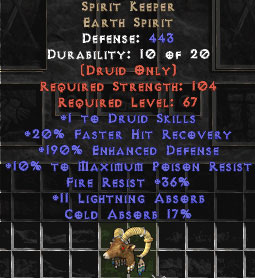 Bild 1 von Spirit Keeper 1 Druid Skills Softcore Resurrected Ladder