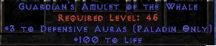Bild 1 von Amulet 3 Defensiv Auras 100 Life Softcore Resurrected NL