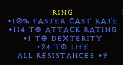 Bild 1 von LEGACY Rare Caster Ring Europe Softcore Non Ladder