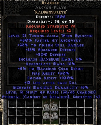 Bild 1 von Bramble Archon Plate Eth 25-39 Psd Softcore Resurrected Ladder