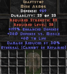 Bild 1 von LEGACY Shaftstop Eth Europe Non Ladder  / (Stats) 220 Def Upg 1913-2421 Defense