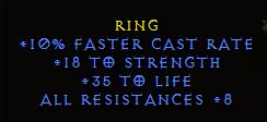 Bild 1 von LEGACY Rare Caster Ring Europe Softcore Non Ladder