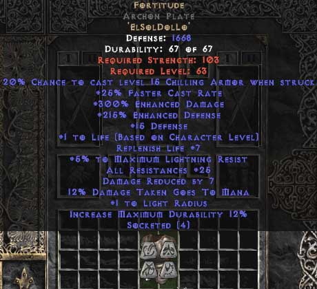 Bild 1 von Fortitude Archon Plate 25-29 Res Softcore Resurrected Ladder