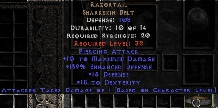 Bild 1 von LEGACY Razortail Europe Non Ladder  / (Stats) 150 Edef Upg 172 Defense Perfect