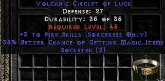 Bild 1 von LEGACY 3 Fire Skills 35 Magic Find 2 Sock Circlet Europe NON Ladder