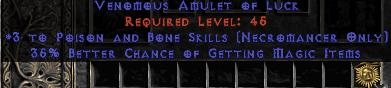 Bild 1 von LEGACY 3 Poison and Bone Skills 35 Magic Find Europe NON Ladder