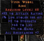 Bild 1 von LEGACY Viper Whorl Crafted Ring Europe Softcore Non Ladder