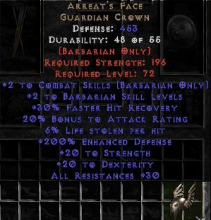 Bild 1 von Arreats Face 200Ed 6LL Upg 351-503 Def Softcore Resurrected NON Ladder