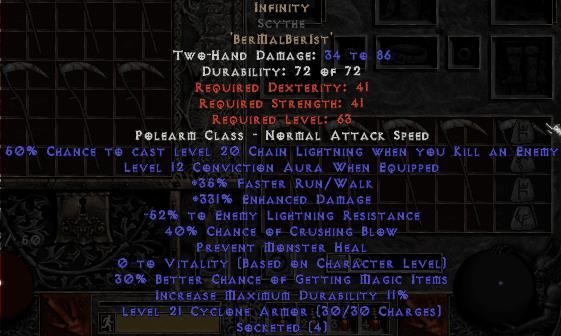 Bild 1 von LEGACY Infinity Scythe Noneth 255-299ED Europe Softcore Ladder
