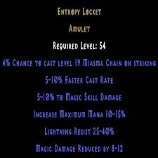 Bild 1 von Entropy Locket 10 FCR 5-9 Magic Damage Softcore Ladder Resurrected