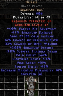 Bild 1 von Duress Mage Plate 200-214 Ed Softcore Resurrected NL