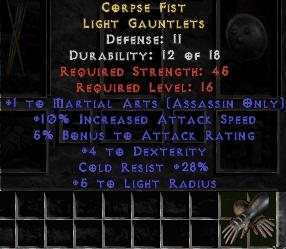 Bild 1 von LEGACY Corpse Fist Rare LLD Gloves Europe Non ladder