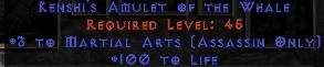 Bild 1 von Amulet 3 Martial Arts 100 Life Softcore Resurrected NL