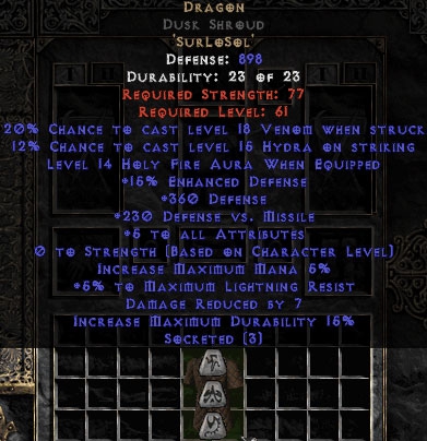 Bild 1 von Dragon Dusk Shroud 5 All Stats Perfect Softcore Resurrected NL