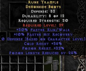 Bild 1 von LEGACY Rune Trample LLD Rare Boots Europe Softcore Non Ladder