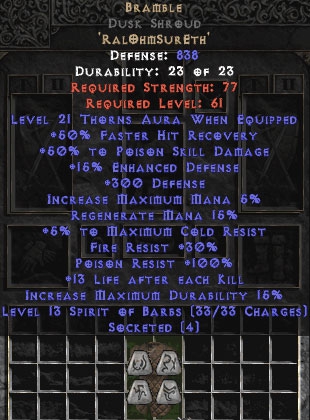 Bild 1 von LEGACY Bramble Dusk Shroud 50 Psd 21 Thron Perfect Europe NON Ladder