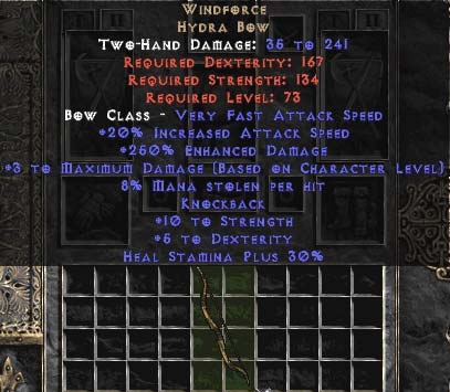 диабло 2 hydra bow