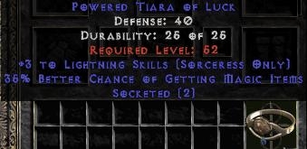 Bild 1 von LEGACY 3 Lightningsk 35 Magic Find 2 Sock Tiara Europe NON Ladder
