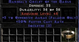 Bild 1 von LEGACY 3 Offensive Aura 20 Fcr 2 Sock Circlet Europe NON Ladder