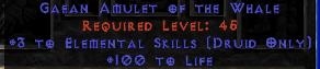Bild 1 von Amulet 3 Elemental 10 FCR Softcore Resurrected NL