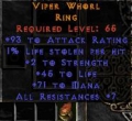 LEGACY Viper Whorl Crafted Ring Europe Softcore Non Ladder