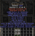LEGACY Stone Archon Plate Eth Bugged 270-289 Ed Europe NON Ladder